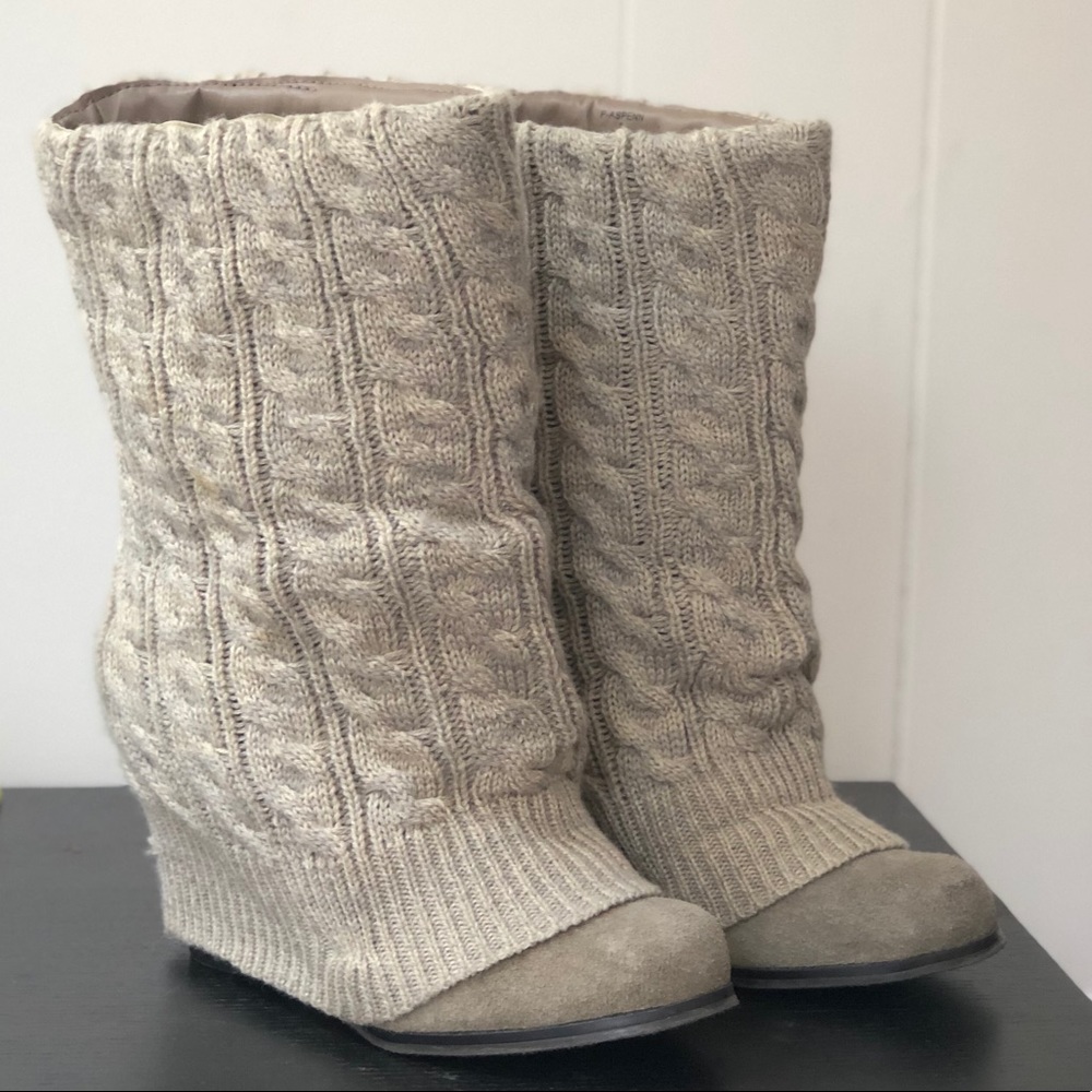 Steve Madden Wedge Sweater Bootie